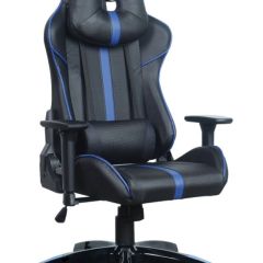 Кресло компьютерное BRABIX "GT Carbon GM-120" (черное/синее) 531930 в Екатеринбурге - mebel24.online | фото