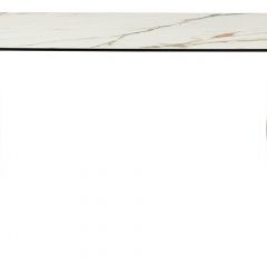 Стол BRONTE 220 KL-188 Контрастный мрамор матовый, итальянская керамика/ Шампань, ®DISAUR в Екатеринбурге - mebel24.online | фото 2