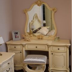 Туалетный стол + Зеркало Мона Лиза (крем) в Екатеринбурге - mebel24.online | фото 6