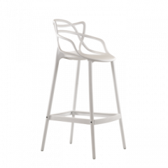 Барный стул Barneo N-235 Masters, белый, design Phillip Stark в Екатеринбурге - mebel24.online | фото