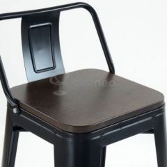 Барный стул N-238 Tolix Wood style Черный в Екатеринбурге - mebel24.online | фото 3