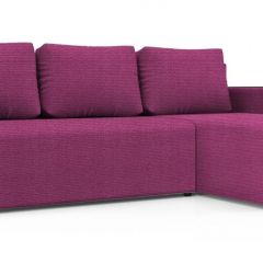 Диван угловой Алиса 3 Shaggy FUCHSIA - TEOS BLACK в Екатеринбурге - mebel24.online | фото