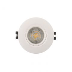 DK3028-WH Встраиваемый светильник, IP 20, 10 Вт, GU5.3, LED, белый, пластик в Екатеринбурге - mebel24.online | фото