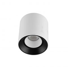 DK3090-WB+WH Светильник накладной IP 20, 10 Вт, GU5.3, LED, бело-черный/белый, пластик в Екатеринбурге - mebel24.online | фото