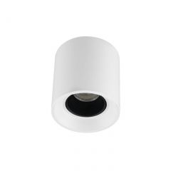 DK3090-WH+BK Светильник накладной IP 20, 10 Вт, GU5.3, LED, белый/черный, пластик в Екатеринбурге - mebel24.online | фото