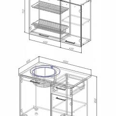 Кухонный гарнитур Лофт 1000 (Стол. 26мм) в Екатеринбурге - mebel24.online | фото 2