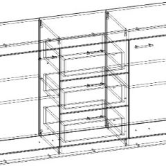 СОНАТА КС-1500 Комод (Дуб сонома/Белый глянец) в Екатеринбурге - mebel24.online | фото 2