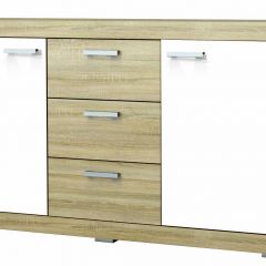 СОНАТА КС-1500 Комод (Дуб сонома/Белый глянец) в Екатеринбурге - mebel24.online | фото