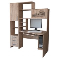 Компьютерный стол КЛ №6.0 правый (Дуб баррик) в Екатеринбурге - mebel24.online | фото