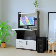 Компьютерный стол СП-1 (Венге/Дуб молочный) в Екатеринбурге - mebel24.online | фото 3