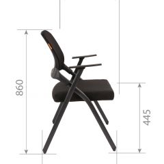 Кресло для посетителей CHAIRMAN NEXX (ткань стандарт черный/сетка DW-01) в Екатеринбурге - mebel24.online | фото 7