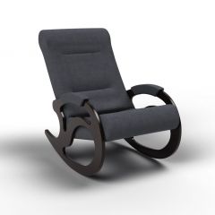 Кресло-качалка Вилла 11-Т-ГР (тканьвенге) ГРАФИТ в Екатеринбурге - mebel24.online | фото