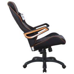 Кресло компьютерное BRABIX Techno Pro GM-003 (ткань черное/серое, вставки оранжевые) 531813 в Екатеринбурге - mebel24.online | фото 4