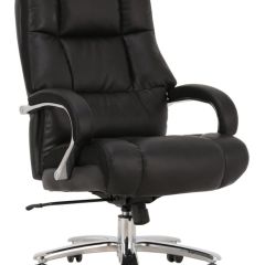 Кресло офисное BRABIX PREMIUM "Bomer HD-007" (рециклированная кожа, хром, черное) 531939 в Екатеринбурге - mebel24.online | фото 1