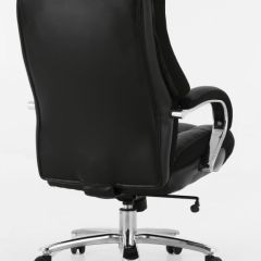 Кресло офисное BRABIX PREMIUM "Bomer HD-007" (рециклированная кожа, хром, черное) 531939 в Екатеринбурге - mebel24.online | фото 4