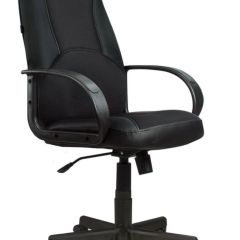 Кресло офисное BRABIX "City EX-512" (кожзам черный, ткань черная) 531407 в Екатеринбурге - mebel24.online | фото