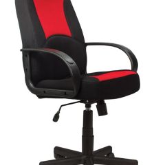 Кресло офисное BRABIX "City EX-512", ткань черная/красная, TW, 531408 в Екатеринбурге - mebel24.online | фото