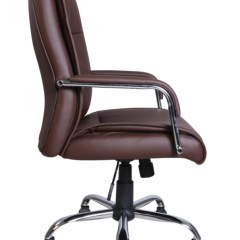 Кресло офисное BRABIX "Space EX-508" (экокожа, хром, коричневое) 531164 в Екатеринбурге - mebel24.online | фото 2