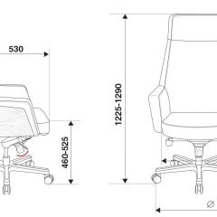 Кресло руководителя Бюрократ _ANTONIO/BLACK черный в Екатеринбурге - mebel24.online | фото 4