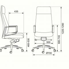 Кресло руководителя Бюрократ _JONS/CASHGREY серый в Екатеринбурге - mebel24.online | фото 4