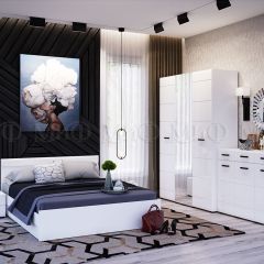 НЭНСИ NEW Кровать 1,4 м (Белый глянец холодный/Белый) в Екатеринбурге - mebel24.online | фото 2