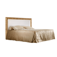 Кровать 2-х спальная (1,4 м) Тиффани штрих-лак/золото с подъемным механизмом (ТФКР140-2[7]) в Екатеринбурге - mebel24.online | фото