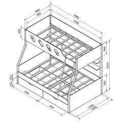 Кровать двухъярусная ДЕЛЬТА-20.02 в Екатеринбурге - mebel24.online | фото 5