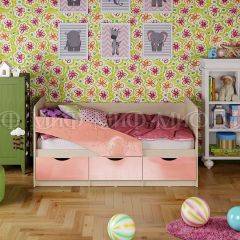 Кровать Бабочки (Розовый металлик) 1600 в Екатеринбурге - mebel24.online | фото 1