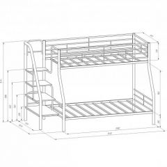 Кровать двухъярусная "Толедо-1" Коричневый/Венге в Екатеринбурге - mebel24.online | фото 2