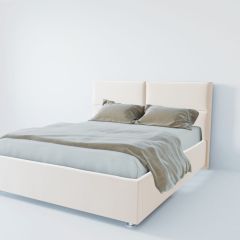 Кровать Корсика с ПМ 1400 (экокожа белая) в Екатеринбурге - mebel24.online | фото 2