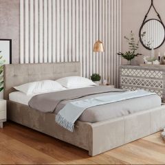 Кровать Изабелла с латами Newtone light beige 1600x2000 в Екатеринбурге - mebel24.online | фото 3