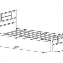 Кровать металлическая "Кадис 900х1900" Слоновая кость в Екатеринбурге - mebel24.online | фото 2