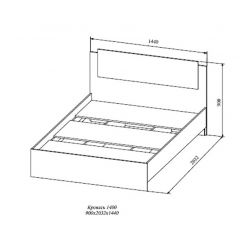 СОФИ СКР1400.1Кровать 1400 в Екатеринбурге - mebel24.online | фото 2