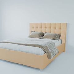 Кровать Венеция с ПМ 1200 (экокожа бежевая) в Екатеринбурге - mebel24.online | фото 2