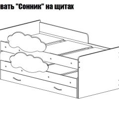 Кровать выкатная Соник (800*1900) в Екатеринбурге - mebel24.online | фото 2