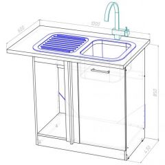 Кухонный гарнитур Адажио мега прайм 1500 х 2700 мм в Екатеринбурге - mebel24.online | фото 19