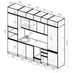 Кухонный гарнитур Лоретта люкс 3000 мм в Екатеринбурге - mebel24.online | фото 2