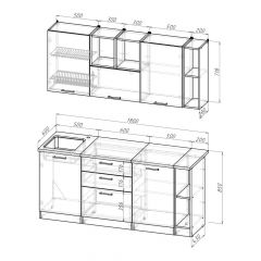 Кухонный гарнитур Надежда макси 4 1800 мм в Екатеринбурге - mebel24.online | фото 2