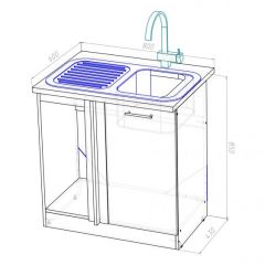 Кухонный гарнитур Ноктюрн прайм 400 1100х2000 мм в Екатеринбурге - mebel24.online | фото 16