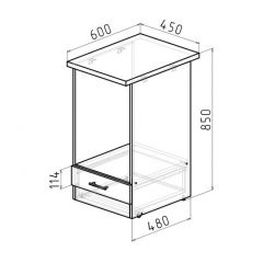 Кухонный гарнитур Симфония прайм 400 1100х2000 мм в Екатеринбурге - mebel24.online | фото 12