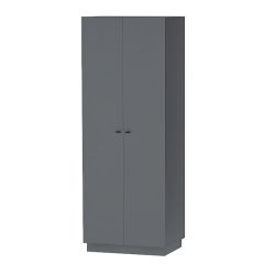 Квадро ШК-1 Шкаф 2дв. (ЛДСП графит) в Екатеринбурге - mebel24.online | фото