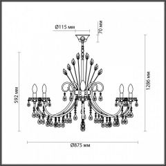 Подвесная люстра Odeon Light Versia 4977/10 в Екатеринбурге - mebel24.online | фото 5