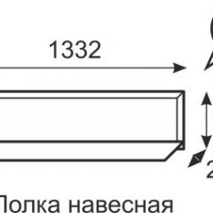 Полка навесная Венеция 11 бодега в Екатеринбурге - mebel24.online | фото 2