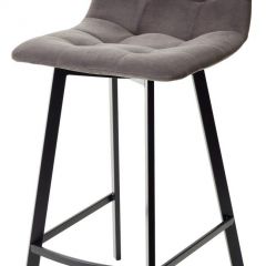 Полубарный стул CHILLI-QB SQUARE графит #14, велюр / черный каркас (H=66cm) М-City в Екатеринбурге - mebel24.online | фото