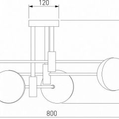 Потолочная люстра Eurosvet Nuvola 70129/6 латунь в Екатеринбурге - mebel24.online | фото 4