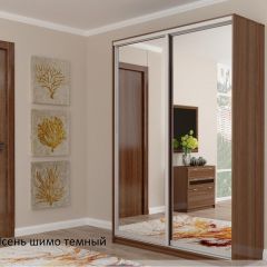 Шкаф №2 1.2-2 Оптима 2300х1204х572 (фасад 2 зеркала) в Екатеринбурге - mebel24.online | фото