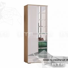 ФЛАЙ Шкаф 2-х створчатый ШК-04 (дуб сонома/белый) в Екатеринбурге - mebel24.online | фото 2