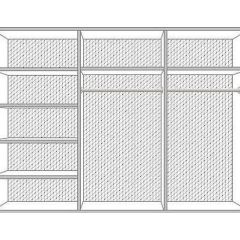 Шкаф 6-и дверный с зеркалами (04.146) Диана в Екатеринбурге - mebel24.online | фото 2