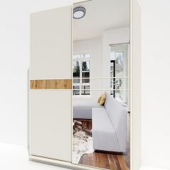 Шкаф-купе 1400 серии SOFT D6+D4+B2+PL2 (2 ящика+1штанга+1 полка) профиль «Капучино» в Екатеринбурге - mebel24.online | фото