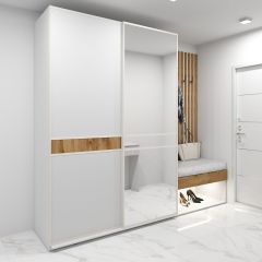 Шкаф-купе 1400 серии SOFT D6+D4+B2+PL2 (2 ящика+1штанга+1 полка) профиль «Капучино» в Екатеринбурге - mebel24.online | фото 4